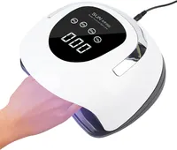 UV LED лампа для нігтів 220Вт сушка гель лаку 4 таймери 57 світлодіодів дім салон — фото 2