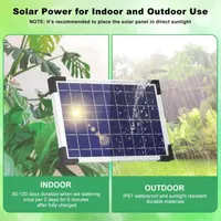 Lewisia 5W Solar Drip Irrigation System with Timer Auto Watering Kit for Garden Raised Beds Patio Lawn Greenhouse Up to 30 Plants — фото 7