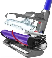 Насадка щетка для пылесоса Dyson V7 V15 LED подсветка ковер твердая поверхность уборка — фото 3