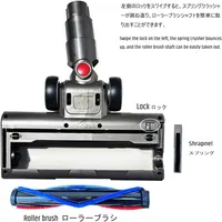 Насадка щетка для пылесоса Dyson V7 V15 LED подсветка ковер твердая поверхность уборка — фото 5