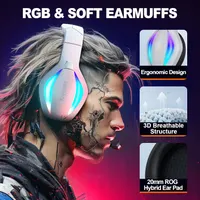 Ігрова гарнітура Krysenix PG1 мікрофон PC PS5 PS4 Switch Xbox RGB підсвітка 35мм джек — фото 5