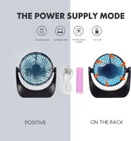 Table Fan Mini Rechargeable Fan Battery Operated Portable Simple Design Suitable for Office Home Dorm Study Library — фото 4