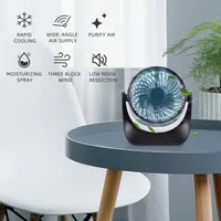 Table Fan Mini Rechargeable Fan Battery Operated Portable Simple Design Suitable for Office Home Dorm Study Library — фото 5