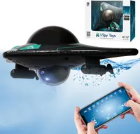 RC-камерний човен з HD-камерою та LED-підсвіткою OBEST — високошвидкісна водна іграшка з керуванням через застосунок — фото 5