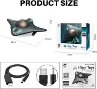 RC лодка с HD-камерой и LED-подсветкой OBEST — высокоскоростная водная игрушка с управлением через приложение — фото 4