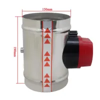 1 piece 220v HVAC electric butterfly valve, ventilation damper, electric louvre valve, diameter 80 100 125 150 200
250 300 250 400 mm (height 190mm + outer diameter 150mm)
- Parcels — фото 4
