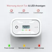 Putogesafe 10-Year Carbon
Monoxide Detector with LCD
Display, CO Detector with 10-
Year Battery, Portable CO Alarm
Detector with Peak Value
Memory for RV/Boat/Room,
EN50291 Certified, 1 Piece -
Parcels — фото 2