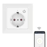 Wi-Fi розумна розетка Schuko вбудована з таймером, голосове керування Google Home | UCOMEN Tuya Smart Life