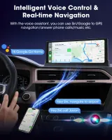 Універсальна автомагнітола 10.26" Carplay Android Auto сенсорний екран із камерою заднього огляду Wi-Fi Bluetooth — фото 3