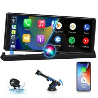 Универсальная автомагнитола 10.26" Carplay Android Auto сенсорный экран с камерой заднего вида Wi-Fi Bluetooth