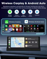 Универсальная автомагнитола 10.26" Carplay Android Auto сенсорный экран с камерой заднего вида Wi-Fi Bluetooth — фото 4