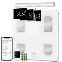 Розумні ваги Arboleaf з 8 електродами та ручними датчиками, 27 показників, Wi-Fi, Bluetooth, фітнес жироаналізатор