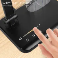 Светодиодная настольная лампа iVict с двойным плафоном, USB-портом, таймером, сенсорным управлением и 5 режимами — фото 2