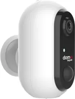 Beghelli Dom-e Mini Indoor
Security Camera, Wi-Fi, 1080p
(FullHD) with Motion Detection,
Night Vision, Two-Way Audio,
and iOS/Android App, White