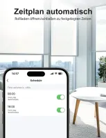 Розумний сенсорний Wi-Fi вимикач для ролет Maxcio, сумісний з Alexa та Google Home, з таймером та голосовим керуванням — фото 3