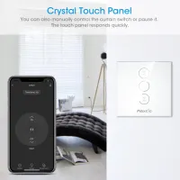 Розумний Wi-Fi вимикач для ролет та жалюзі Maxcio, з голосовим керуванням Alexa та Google Home, таймером та ДК — фото 4