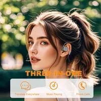 Беспроводные наушники-переводчики Acemall: умный голосовой переводчик в реальном времени, Bluetooth-гарнитура