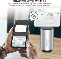 Розумний детектор радону Life Basis, Wi-Fi монітор якості повітря, датчик радіації для дому — фото 8
