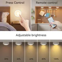 Набор из 6 LED-светильников Puck Lights с пультом, RGB подсветка 13 цветов для шкафа — фото 6