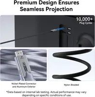 Кабель BENFEI HDMI на USB-C, 1.8 м 4K@60Hz, односпрямований адаптер для MacBook, Steam Deck — фото 5