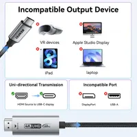 Кабель BENFEI HDMI на USB-C, 1.8 м 4K@60Hz, односпрямований адаптер для MacBook, Steam Deck — фото 6
