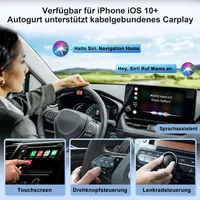 Адаптер CarPlay для iPhone, конвертер дротового CarPlay в бездротовий, Plug&Play для авто — фото 6