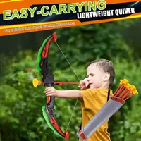2 Pack Bow and Arrow for Kids Sports and Outdoor Play Toys Archery Set with LED Light Up 16 Arrows 1 Standing Target 2 Quiver Indoor Outdoors Toy for Age 4-12 Year Old Boy Girl Gift — фото 2