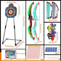 2 Pack Bow and Arrow for Kids Sports and Outdoor Play Toys Archery Set with LED Light Up 16 Arrows 1 Standing Target 2 Quiver Indoor Outdoors Toy for Age 4-12 Year Old Boy Girl Gift — фото 5