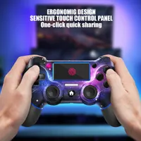 Бездротовий геймпад AceGamer для PS4/Pro/Slim/PC, V2 Galaxy, джойстик з вібрацією, аудіо 3.5мм, неслизький