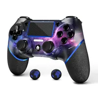 Бездротовий геймпад AceGamer для PS4/Pro/Slim/PC, V2 Galaxy, джойстик з вібрацією, аудіо 3.5мм, неслизький — фото 4