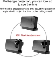 Проекционные часы с поворотом 180°, LED-дисплей, USB, термометр, будильник — фото 4