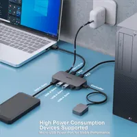USB 3.0 KVM-перемикач: 2 ПК на 4 USB-пристрої, з пультом, для миші та клавіатури — фото 6
