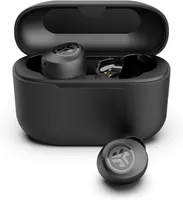 Наушники JLab Go Air Pop+, Bluetooth, 35ч, микрофон, USB-C, 3 EQ, TWS, черные