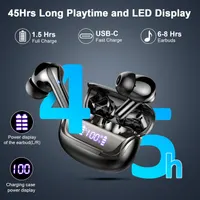 Навушники TWS, Bluetooth 5.4, 4 мікрофони ENC, Hi-Fi стерео, 45 год, LED-дисплей, IP7 — фото 3