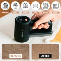 Машинка для удаления катышков WiredLux, 3 скорости, 6 лезвий, USB-C, для одежды — фото 7