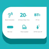 Ультратонкая колонка-подушка XSLEEP BT5.0, костная проводимость, стерео, для сна — фото 5
