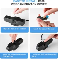Веб-камера EMEET C960 1080p, Full HD, 2 микрофона, 90°, USB, для звонков и стриминга — фото 5