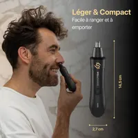 Аккумуляторный триммер Wellshave для носа, ушей и бровей, перезаряжаемый, точное удаление — фото 7