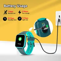 Детские смарт-часы JOYELE 1.44", фитнес-трекер, 19 спорт-режимов, шагомер, IP68, зеленые — фото 4
