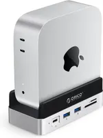 ORICO Minidock Mac mini M4 Dock, 9-in-1 Aluminum Hub with 1T NVMe M.2 SSD