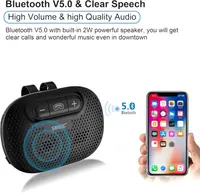 Автокомплект громкой связи SUNITEC, Bluetooth 5.0, спикерфон на козырек, 2 телефона — фото 5