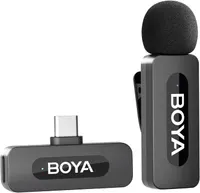 Беспроводной петличный микрофон BOYA BY-V10 USB-C для Android/iPhone 15, 100м, 9ч
