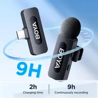 Беспроводной петличный микрофон BOYA BY-V10 USB-C для Android/iPhone 15, 100м, 9ч — фото 3