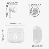 Бездротові навушники TWS, Bluetooth 5.4, 4 мікрофони ENC, Hi-Fi, 40ч, LED-дисплей, IP7, водонепроникні — фото 8