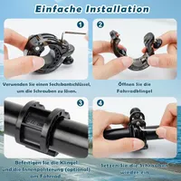 Bicycle Bell, Innovative Aluminum Alloy 110dB Second Mini Bicycle Bell, 2025 New Upgrade, Bicycle Bell, Mountain Bike, Handlebar 22-31.8 — фото 7