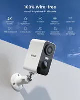 Камера ieGeek 2K 3MP, уличная, WiFi, аккумулятор, прожектор, сирена, AI-детекция, Alexa — фото 3