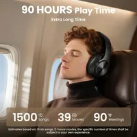 Навушники DOQAUS CARE 1, 90год, Bluetooth 5.4, 9 EQ, Hi-Fi Bass, мікрофон, App Control, сині — фото 8