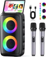 Караоке система JYX PartyGo mini, 2 мікрофони, Bluetooth колонка, TWS, AUX, USB, FM, диктофон — фото 2