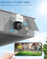 4G LTE Камера Reobiux C12, Solar, вулична, без WiFi, 2K, PTZ 360°, SIM-карта, нічне бачення, PIR — фото 6