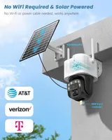 4G LTE Камера Reobiux C12, Solar, вулична, без WiFi, 2K, PTZ 360°, SIM-карта, нічне бачення, PIR — фото 7